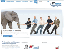 Tablet Screenshot of itdesign.at